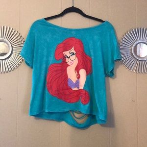Distressed Nerd Ariel Crop Top